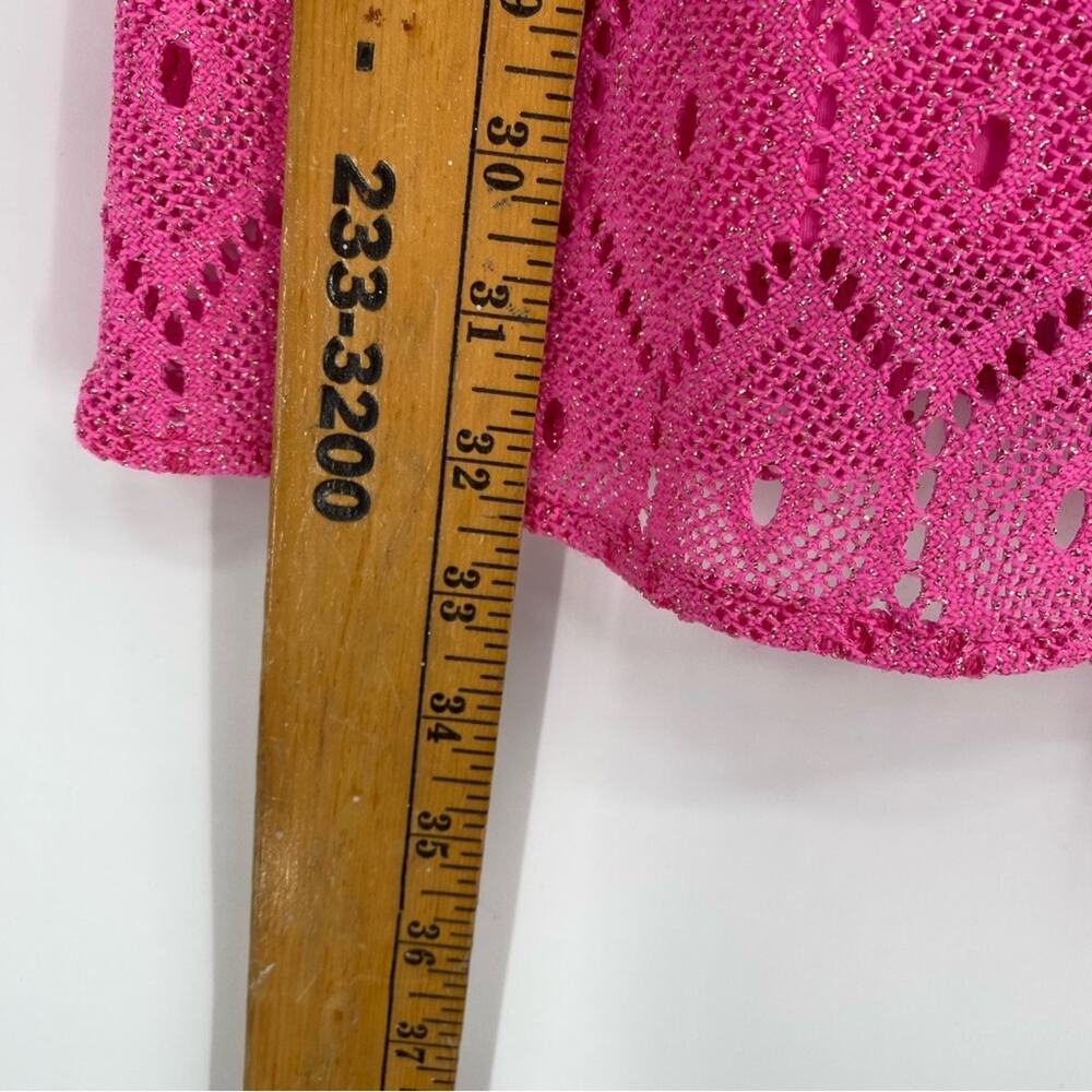 Lilly Pulitzer Dress Dusk Pink Metallic XS Lace Sleeveless Shift Mini Slip Pop - Picture 5 of 11